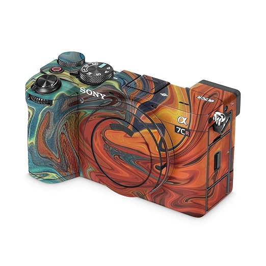 Camera Skin Compatible with Sony Alpha 7CR Camera (2023) - Lava Water - Premium 3M Vinyl Protective Wrap Decal Cover - Easy to Apply | Crafted in The USA by MightySkins