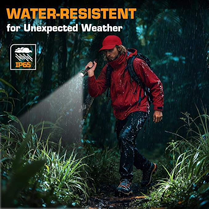 EverBrite 5000 High Lumens Rechargeable Flashlight, 5 Modes Zoomable Tactical Flash Light High Powered, LED Super Bright Spotlight for Hunting Hiking Camping Home Emergency& Survival Gear