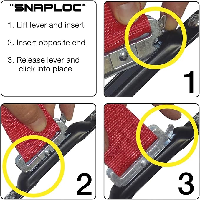 SNAPLOCS with Ratchet Bonus Pack Plus 2" x16' E-Strap System for Trucks and Trailers