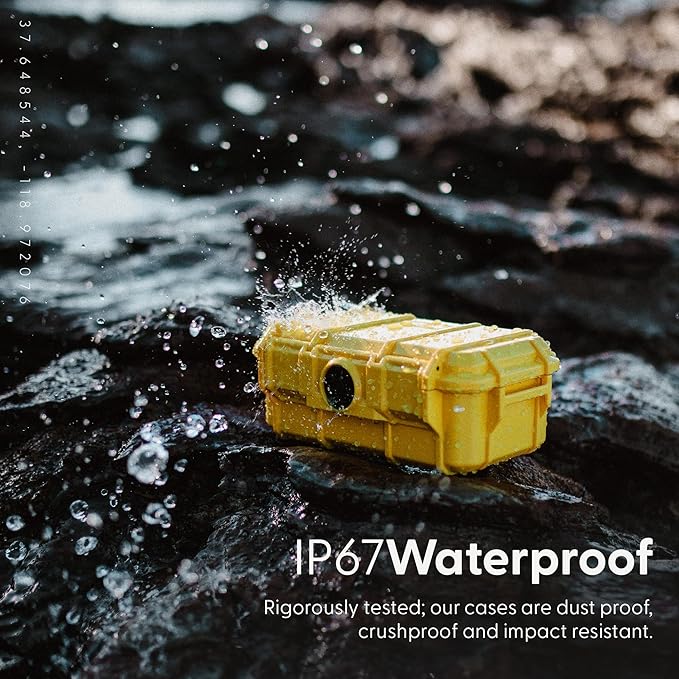 Evergreen 57 Waterproof Dry Box Protective Case with Pick & Pluck Foam - Travel Safe/Mil Spec/USA Made - for Cameras, Phones, Hiking, Boating, Water Sports, Action Cams (Blue)