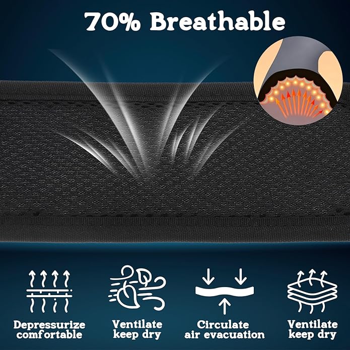 Xindojuz Extra Thick Shoulder Strap Pad, Black Shoulder Pad for Bag Strap, Soft Removable Backpack Pads Padded Shoulders Straps Fastener Cushions for Women Men Guitar Duffle Bag Straps Replacement
