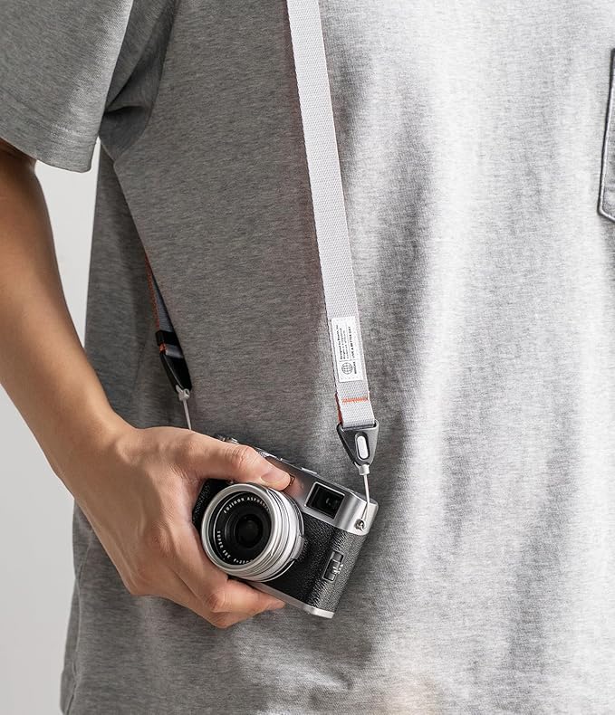 Ringke Shoulder Crossbody Strap [Adjustable Neck Lanyard Strap with Sturdy String] [One-Touch Buckle] for Phone Case, Camera, Keys, USB Flash Drive, and ID Badge - Ash Orange