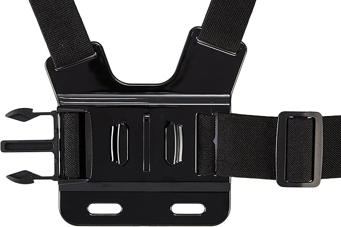 Amazon Basics Adjustable Chest Mount Harness for GoPro Camera, Compatible with GoPro Hero Series, Black
