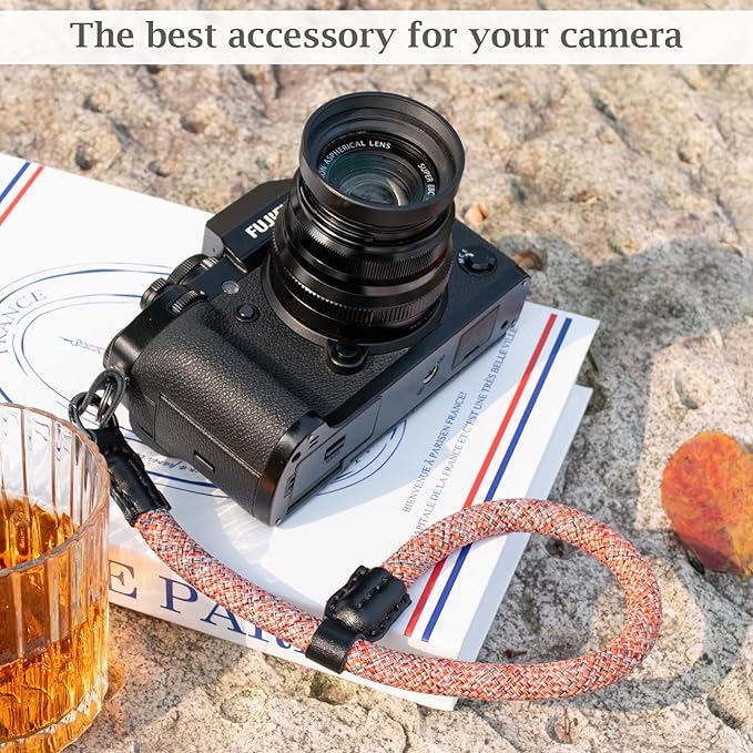 VOVMOEYA Rope Camera Wrist Strap,Camera Hand Strap Compatible with A6400 A6000 A7 IV,for Fujifilm X100V for Nikon Zf Z30 for Canon EOS R6 R7 R8 R10 Camera Wrist Straps for dslr