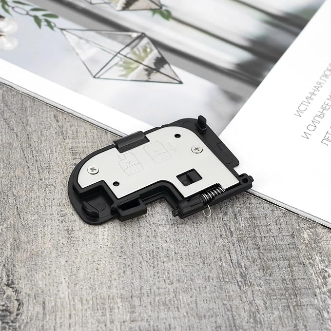 2pcs Camera Battery Door Cover Battery Lid Cap Repair Part Compatible with Canon 5D Mk III Mark III 3 Black Battery Compartment Cover