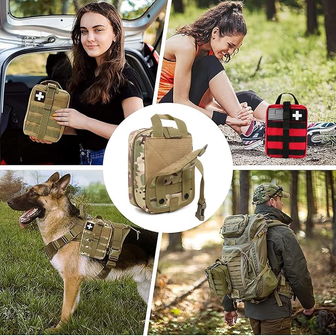 ifak pouch first aid kit bag empty molle tactical medical pouch plate carrier medic rescue bag EMT first med pouches (CP)