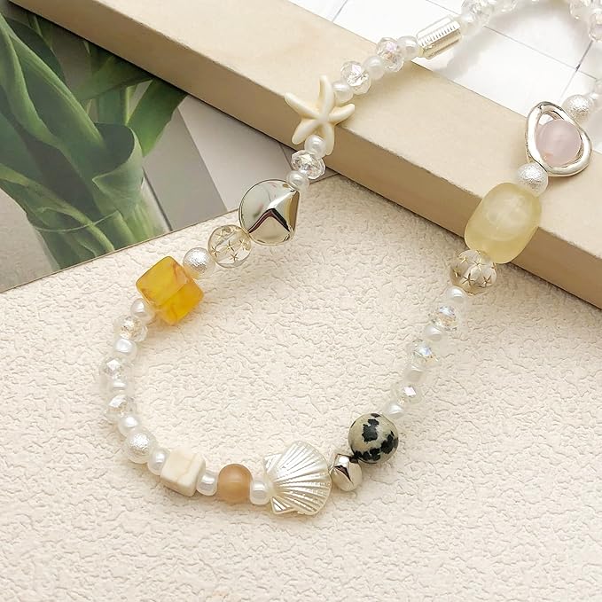 Beaded Camera Wrist Strap Cute Digital Camera Charm Lanyard Phone Chain Keychain Beaded Phone Lanyard Bag Charm