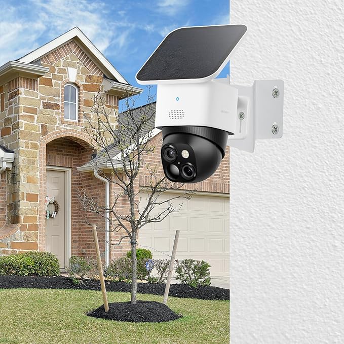 Metal Exterior Outside Wall Corner Mount for Security Camera, Metal Corner Mount Compatible with Eufy SoloCam S340/E30/E42/4G LTE Cam S330 Surveillance Camera System for Outdoor and Indoor,White