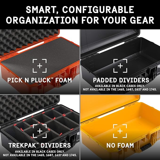 Pelican Air 1555 Case No Foam - Orange