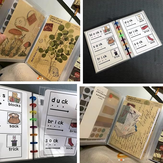 25 Pack Refill Sheets, 50 Photo Sleeves 6x8, 8 Ring Binder Pockets, Each Page Holds Two Pictures, Archival Photo Protectors
