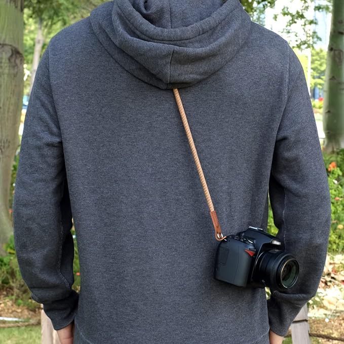 Camera Strap,Soft Rope Camera Neck Strap, Shoulder Strap for DSLR SLR Mirrorless Camera with Round Hole Interface 100cm