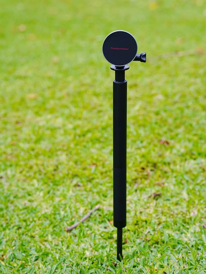 Golf Monopod Stick, Record Golf Swing with Magnetic Phone Holder, Adjustable Tripod with Spike Stake Golf Accessories Golf Swing Training, Compatible with Gopro Insta, Golf Train Aids