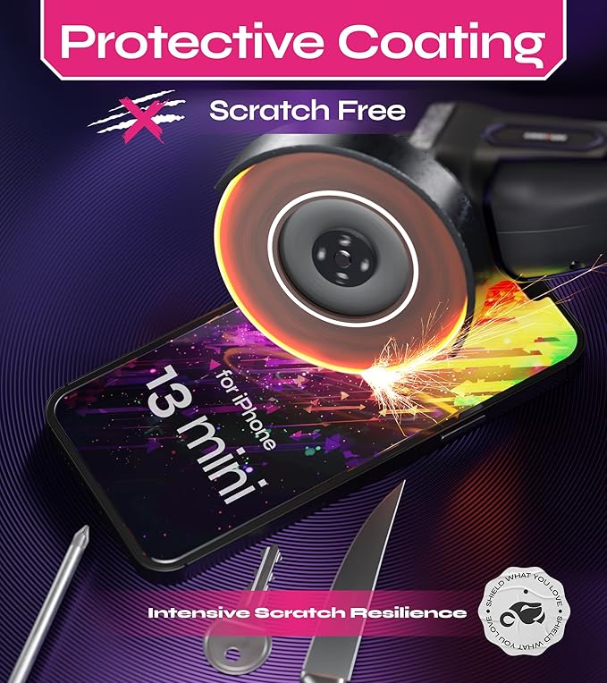 Defenslim Screen Protector for iPhone 13 mini (2Pack), Easy Auto-Align Install Kit, 5.4" Tempered Glass, 9H Hardness, Ultra HD Clear, Case Friendly, EasyShield