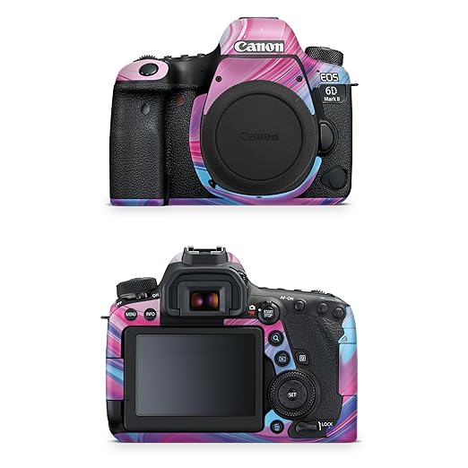 Camera Skin Compatible with Canon EOS 6D Mark II Camera (2017) - Magenta Pour - Premium 3M Vinyl Protective Wrap Decal Cover - Easy to Apply | Crafted in The USA by MightySkins