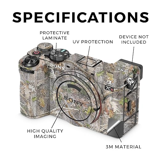 Glossy Glitter Camera Skin Compatible with Sony Alpha 7CR Camera (2023) - Kanati - Premium 3M Vinyl Protective Wrap Decal Cover - Easy to Apply | Crafted in The USA by MightySkins