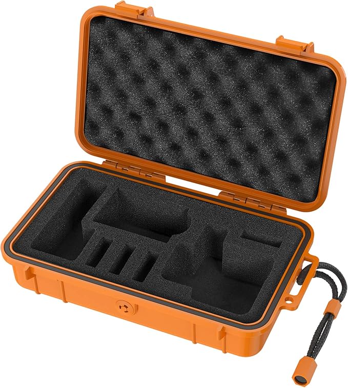 Smatree Waterproof Hard Compact Case Compatible for Gopro Hero 13/12/11/10/9/8/7/6/5/2018/AKASO Brave 7 LE/DJI Osmo Action 5 Pro/4, Portable,Shock,Durable(Camera and Accessories NOT Included)(Yellow)