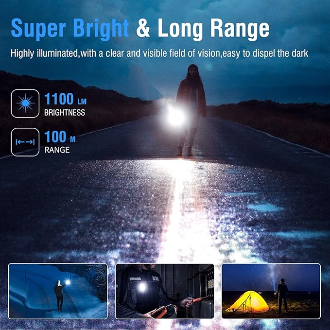 BORUIT V7 LED Mini Flashlight High Lumens Small Powerful EDC Keychain Flash Light with Red UV Light,USB-C Rechargeable Pocket Flashlights with Clip,10 Modes,IPX5 Waterproof,Magnet(Black)