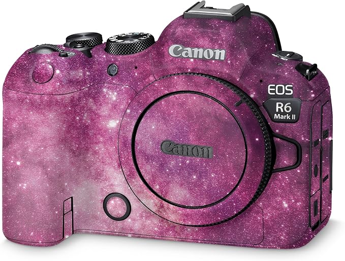Camera Skin Compatible with Canon EOS R6 Mark II Camera (2022) - Pink Stars - Premium 3M Vinyl Protective Wrap Decal Cover - Easy to Apply | Crafted in The USA by MightySkins