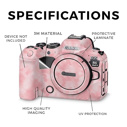 Camera Skin Compatible with Canon EOS R6 Mark II Camera (2022) - Cotton Cloud - Premium 3M Vinyl Protective Wrap Decal Cover - Easy to Apply | Crafted in The USA by MightySkins