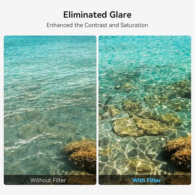 SMALLRIG 52mm Magnetic Circular Polarizers Filter Kit for SMALLRIG Phone Cage for iPhone 15 Series, Magnetic CPL Polarizing Filter with M Mount Filter Adapter, HD Optical Glass Filter Kit - 4388B