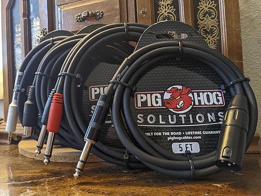 Pig Hog PX-TMXM15 1/4" TRS to XLR Balance Adaptor Cable, 15 Feet