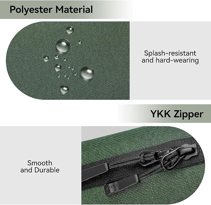 SIMTOP Electronics Organizer Travel Cable Pouch, Small Tech Bag for Cords, Chargers, Power Bank, Earbuds – Portable Cable Pouch for Office, Business Trip, Commute – Water & Scratch-Resistant