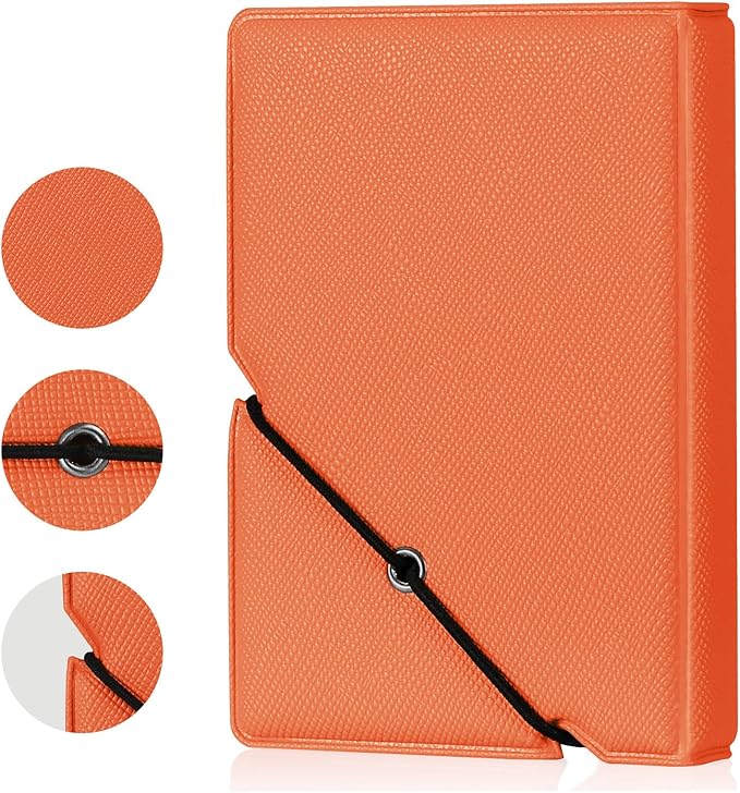 Lifting Mini Photo Album with 28 Pocket 2x3 Inch Pictures Fits for Fujifilm Instax Mini 7s 8 9 11 25 26 40 50s 90 Evo Z2300 Instant Camera, Polaroid Snap,Kpop Photocard Holder (Salmon Orange)