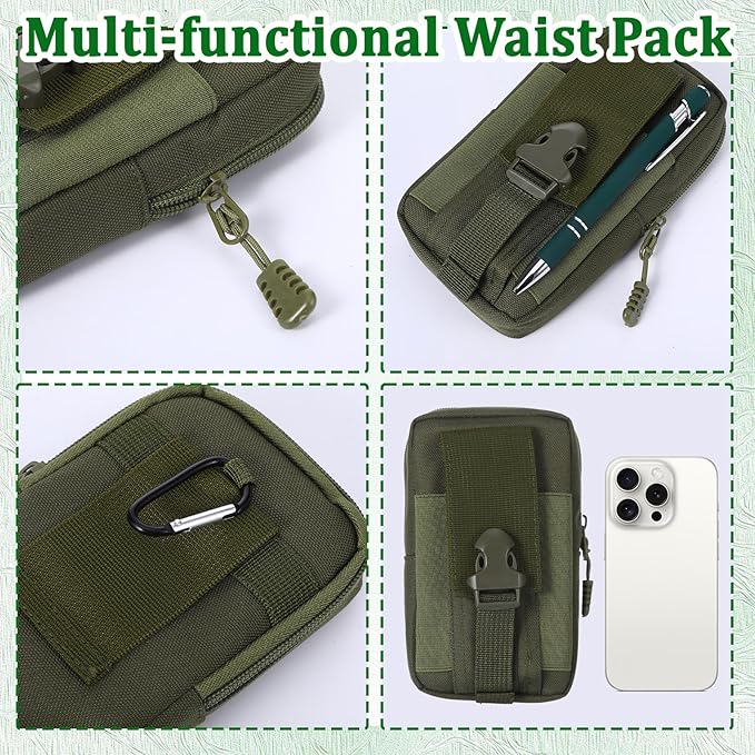 6 Pcs Waterproof Notebook Set, Write in The Rain Notebook, All Weather Notebook, Police Notepad, Field Notes Notebooks, 3 × 5" Pocket Notebook with Pen and Cover for Outdoor Activities Recording Green