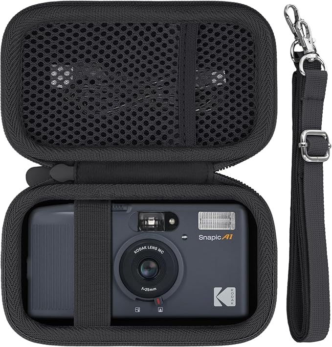 Camera Case for KODAK EKTAR H35/H35N/KODAK Snapic A1 Frame Film Camera,Carrying Case Holder for KODAK EKTAR H35/H35N Half Frame Film Camera and Accessories(Black Case)
