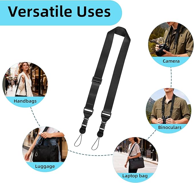 3 Pack Adjustable Shoulder Strap:Comfortable for iPad Strap Nylon Neck Lanyard for iPad/Samsung Tablet Case,Camera Binocular Crossbody Laptop Luggage Bag