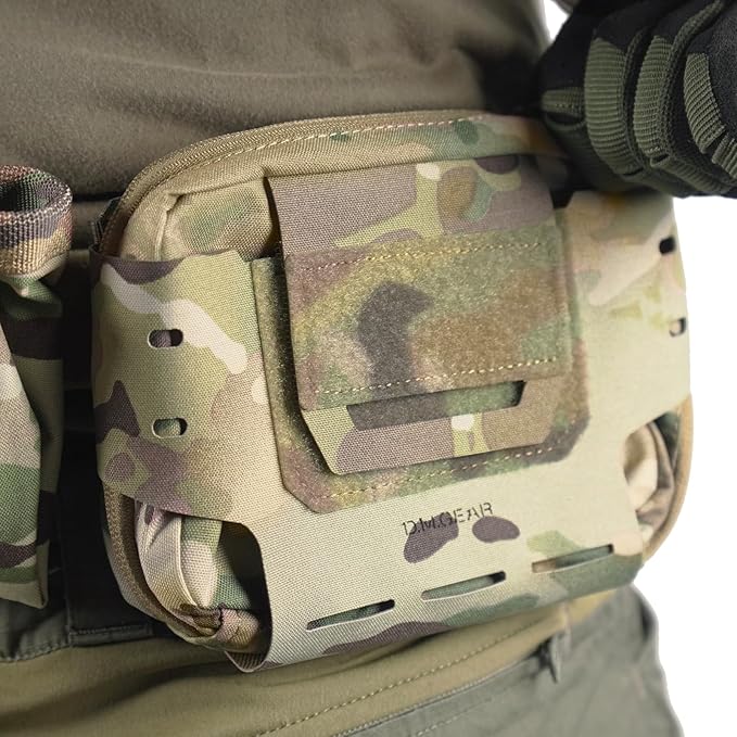 D.M.GEAR MOLLE Pouch Tactical Admin Pouch Belt EDC Tool Organizer Zippered Utility Waist Pack 8.2"x6.3"x1.2"