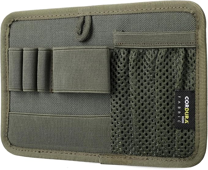 LIVANS Tactical Bag Insert Panel Organizer, Utility Admin Panel Hook and Loop Modular Organizer with Hook Fasteners for Packs Backpack or Messenger Bags