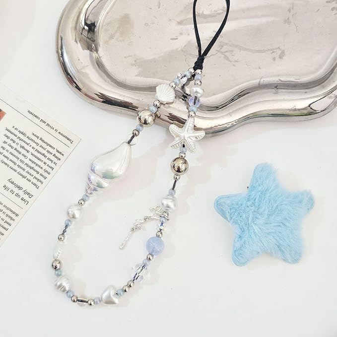 Beaded Camera Wrist Strap Cute Digital Camera Charm Lanyard Phone Charms Strap Beaded Camera Chain for Phone Bag Keychain