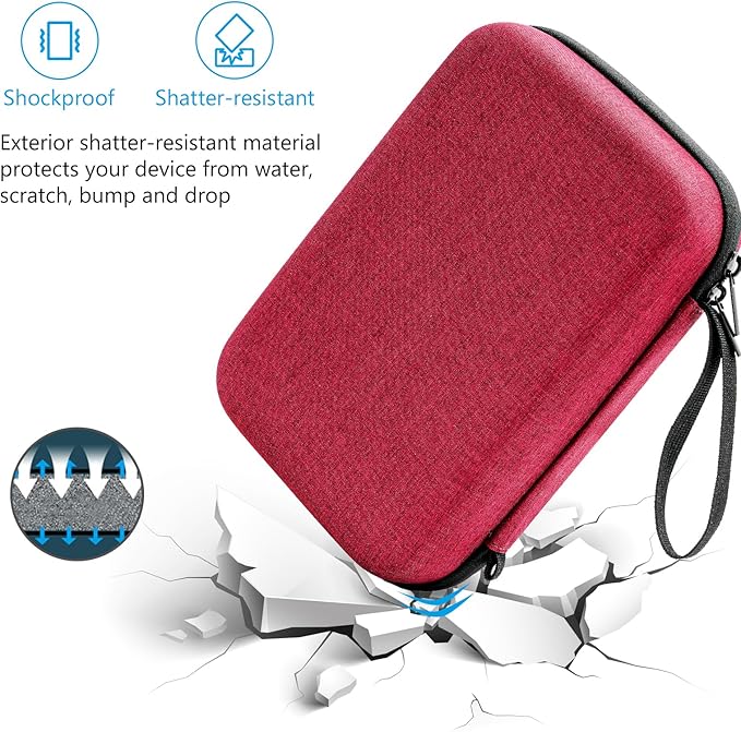 ProCase Hard Travel Electronic Organizer Case Bundle with Hard Carrying Case for Glinet Travel Router