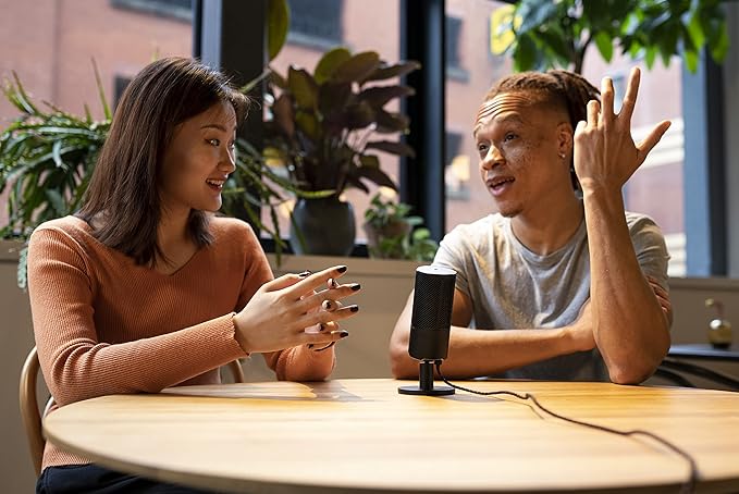 JBL Quantum Stream: Dual pattern premium USB Microphone for Streaming, Recording and Gaming, Voice monitoring with easy volume control, (Black) (Renewed)