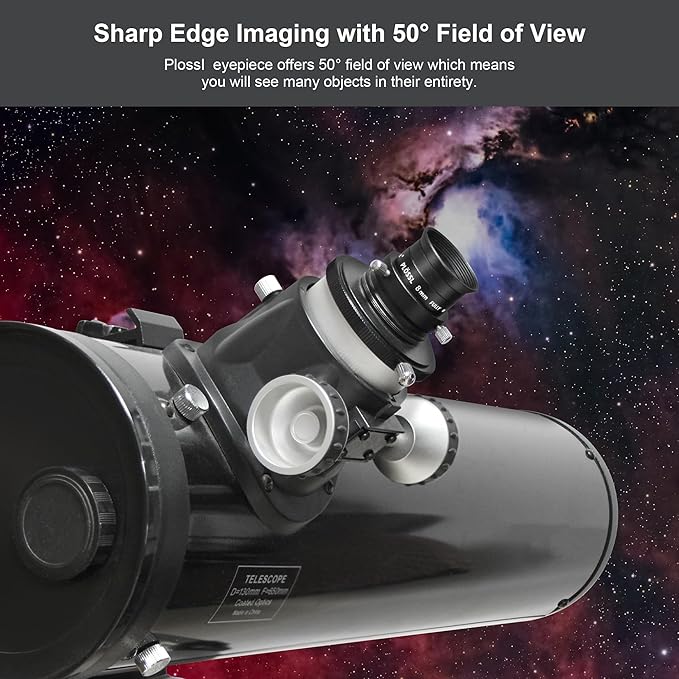 Alstar 1.25 Inch Plossl Telescope Eyepiece - 8mm Fully Multicoated Optical Lens for 1.25inch Astronomic Telescope and Astronomy Filters - 4 Element Plossl Design