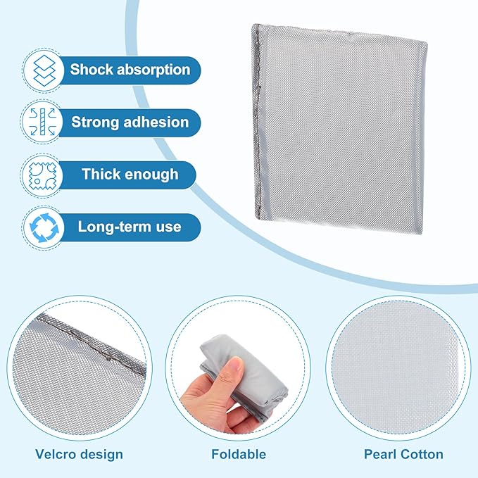 PATIKIL Camera Bag Divider, 5Pcs 4.13"x3.94"x0.39" Shockproof Camera Bag Inserts Separator Pad Protective Lens for Nikon Camera DSLR Protect Bag Organizer Universal Divider Cushion, Gray