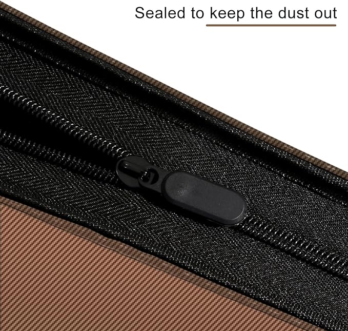 eTone Film Negative Storage Box, PU Leather 3-Ring Binder Album, Gold Foil, 13.18x7.08x1.96 Inch, Velvet Lined for 35mm 120 4x5 8x10 Negatives (Brown)