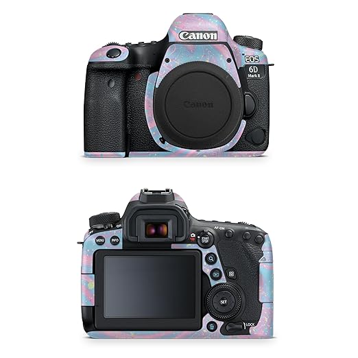Camera Skin Compatible with Canon EOS 6D Mark II Camera (2017) - Cotton Candy Swirl - Premium 3M Vinyl Protective Wrap Decal Cover - Easy to Apply | Crafted in The USA by MightySkins
