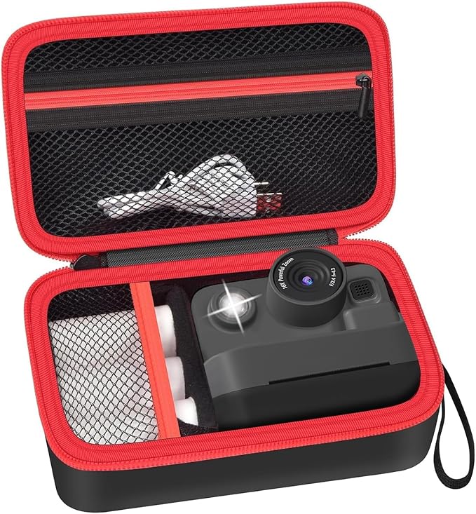 Case Compatible with DYLANTO for ESOXOFFORE for ETIKEZ for YTETCN for DUDUDRAGON Instant Print Camera, Kids Camera Storage for Accessories (Box Only) (Single Case, Black)