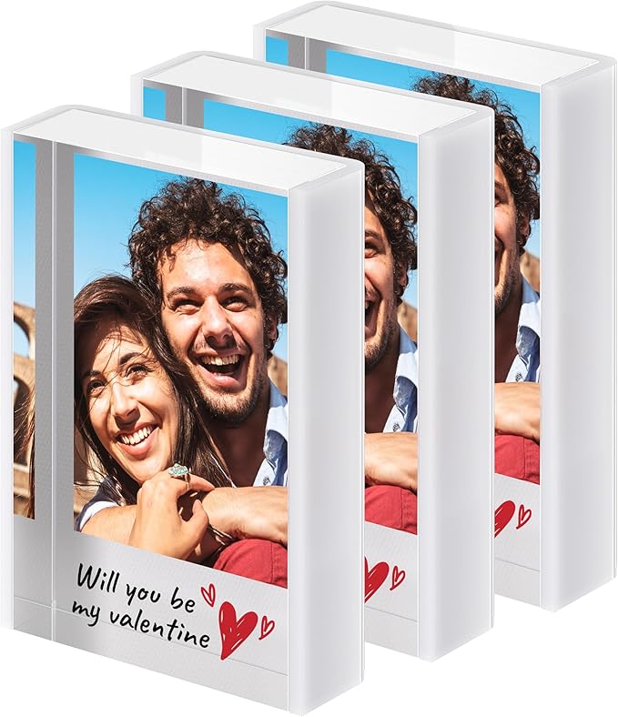 WINKINE Instax Frame, Polaroid Frame for Photos, 2x3 Small Picture Frames for Fujifilm Instax Mini Film, Mini Polaroid Photo Frames, Small Picture Display for Valentine Day Gift for Her Him