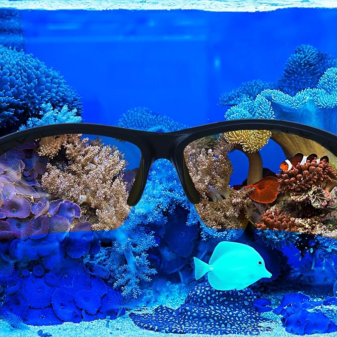 5 Pcs Coral Viewing Glasses Coral Lens Filter Kits for Phone Reef Crystals Viewing Lens 37mm Macro, Yellow, Orange for Professional Photography UV Glasses Reef Tank