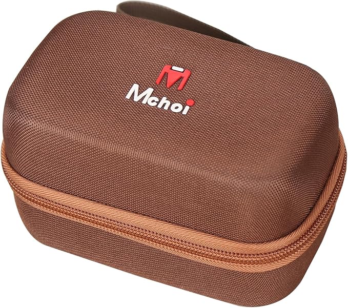 Mchoi Hard Travel Case Suitable for KODAK EKTAR H35 H35N Half Frame Film Camera, Digital Camera Organizer Holders for Kodak Ultra F9 M35 M38 Paper Shoot Camera, 35mm Film Rolls, Case Only (Brown)