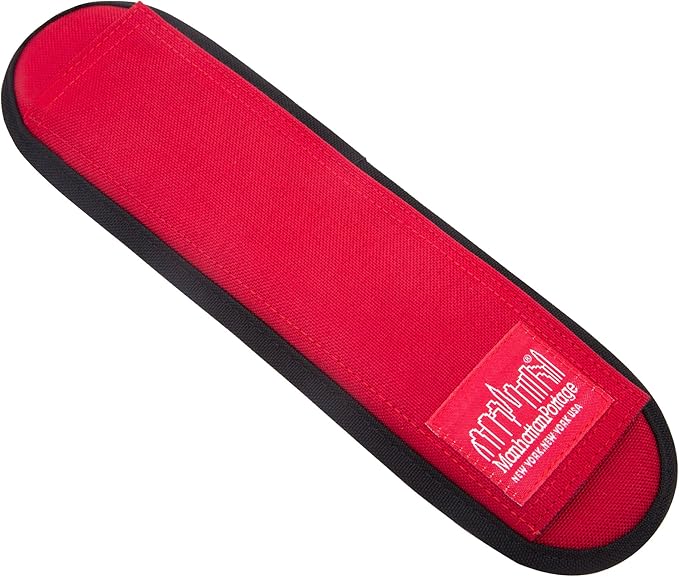 Manhattan Portage Shoulder Pad Hook & Loop Strap with Thick Padding Adjustable 2.5 Inches Wide 1000D Cordura Comfort (Red)