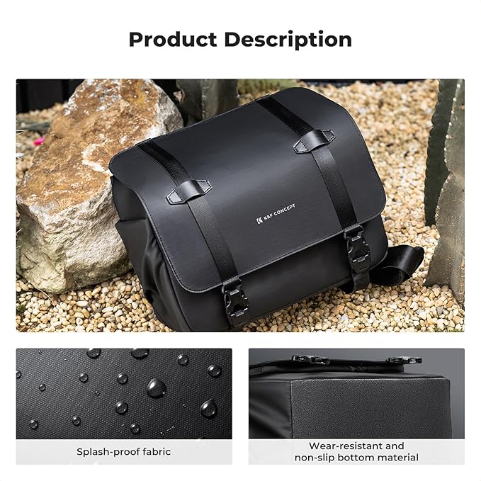 K&F CONCEPT Camera Sling Bag, Waterproof Crossbody Shoulder DSLR/SLR/Mirrorless Camera Bags with Tripod Holder for Photographers