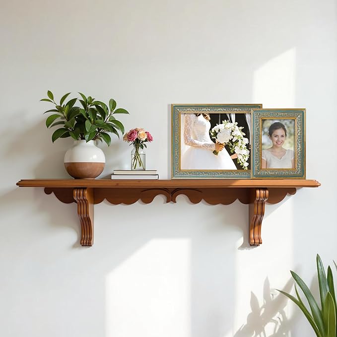 VIOLABBEY 5x7 Picture Frame Blue, Vintage Photo Frames Ornate without Mat for Tabletop or Wall Hanging