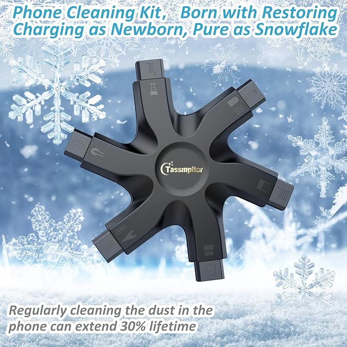 for iPhone Cleaning Kit Phone Port Cleaner, Cleaner Kit for AirPod iPhone Pro Max, Cleaning Putty for Cell Phone Charging Port Lightning Charger Connector Cable Speaker, Repair Restore Tool