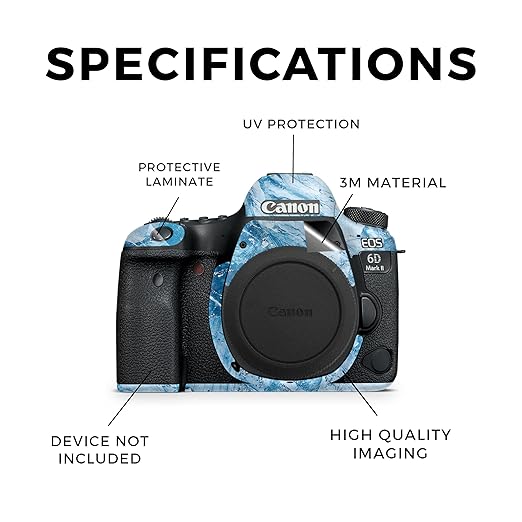 Carbon Fiber Camera Skin Compatible with Canon EOS 6D Mark II Camera (2017) - Winter Rock - Premium 3M Vinyl Protective Wrap Decal Cover - Easy to Apply | Crafted in The USA by MightySkins