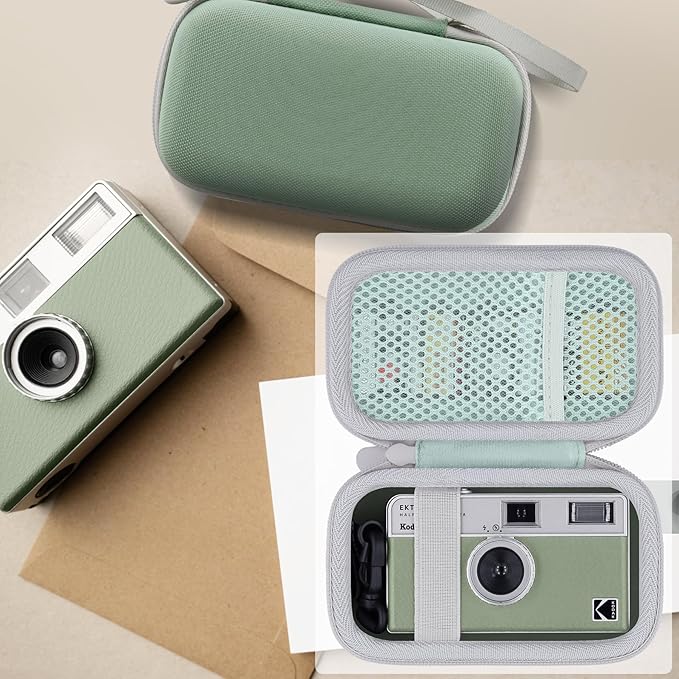 Camera Case for KODAK EKTAR H35/H35N/KODAK Snapic A1 Frame Film Camera,Carrying Case Holder for KODAK EKTAR H35/H35N/Kodak Snapic A1 Frame Film Camera and Accessories(Sage Case)