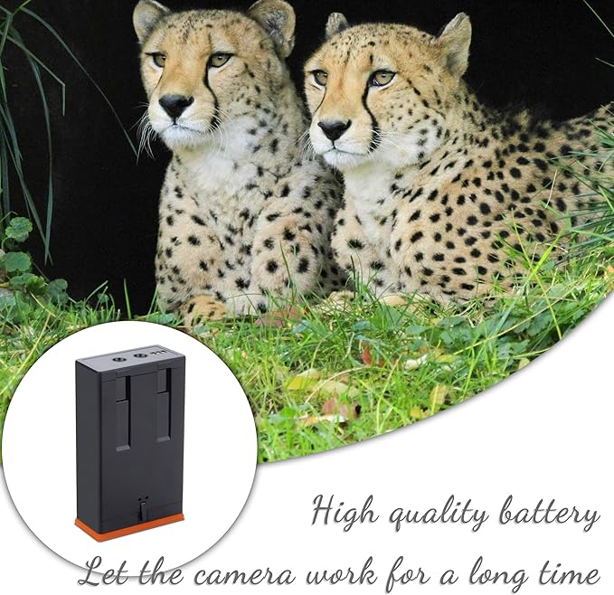 2 Pack Battery Compatible for Moultrie Edge, Edge 2, Edge Pro, Edge 2 Pro Series Cellular Trail Camera, Hunting Cameras Rechargeable Lithium-Ion Battery Pack with Type-C Charging Cable 10.8V 54Wh